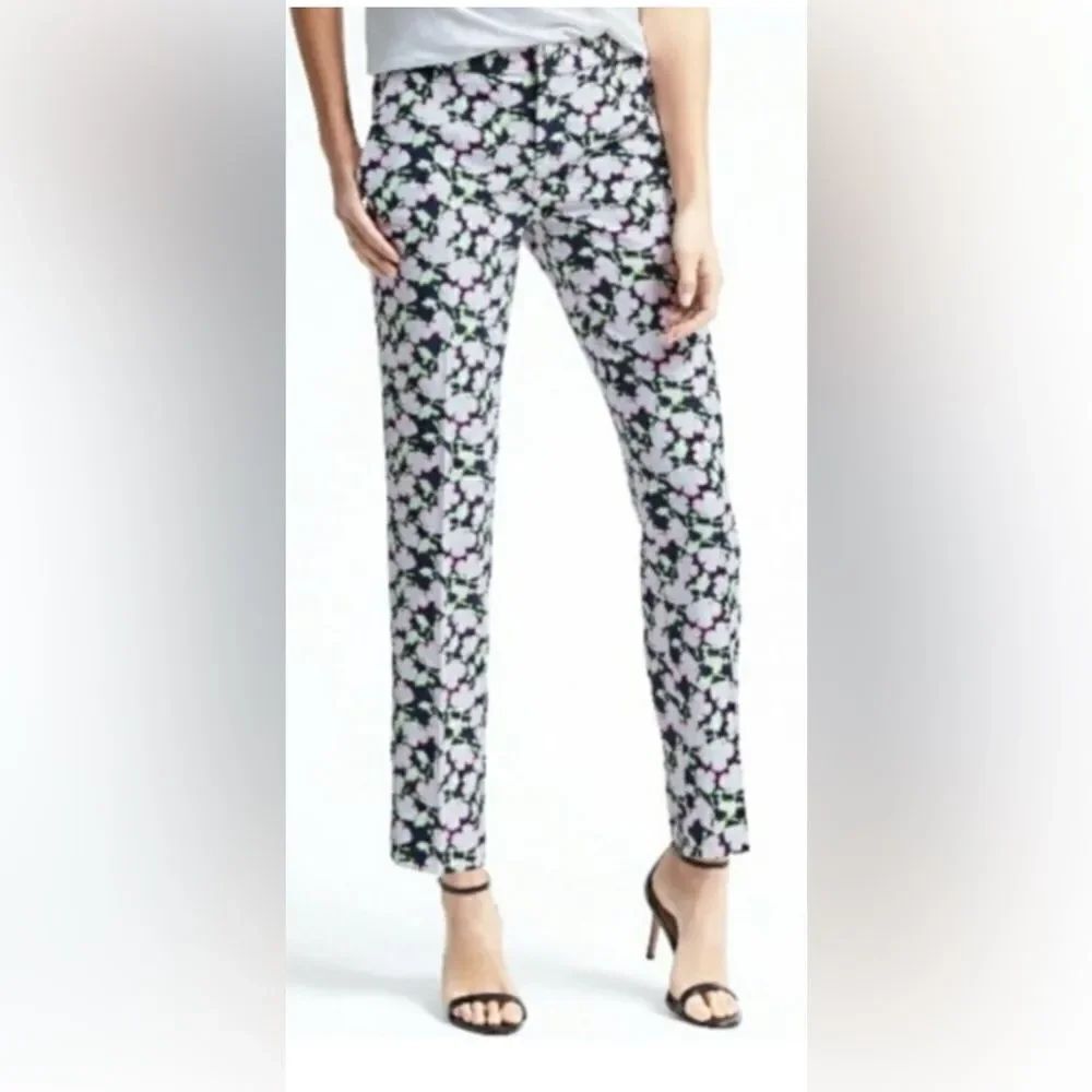 Banana Republic Avery Fit Floral Print Pants sz 8